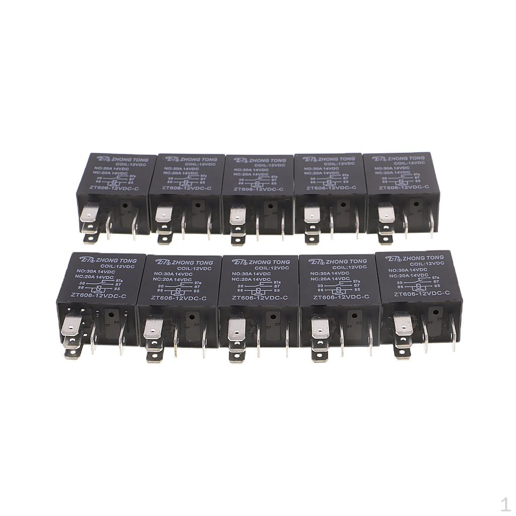 10 Pieces 12V 30A 5-Pin SPDT Relay For Car Light Bars DRL Lamps Horn
10 Pieces 12V 30A 5-Pin SPDT Relay For Car Light Bars DRL Lamps Horn