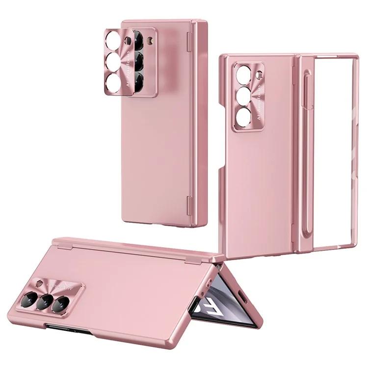 For Samsung Galaxy Z Fold6 5G Dual Hinge Phone Case Electroplating PC Phone Cover with Stylus Pen - Pink
For Samsung Galaxy Z Fold6 5G Dual Hinge Phone Case Electroplating PC Phone Cover with Stylus Pen - Pink
