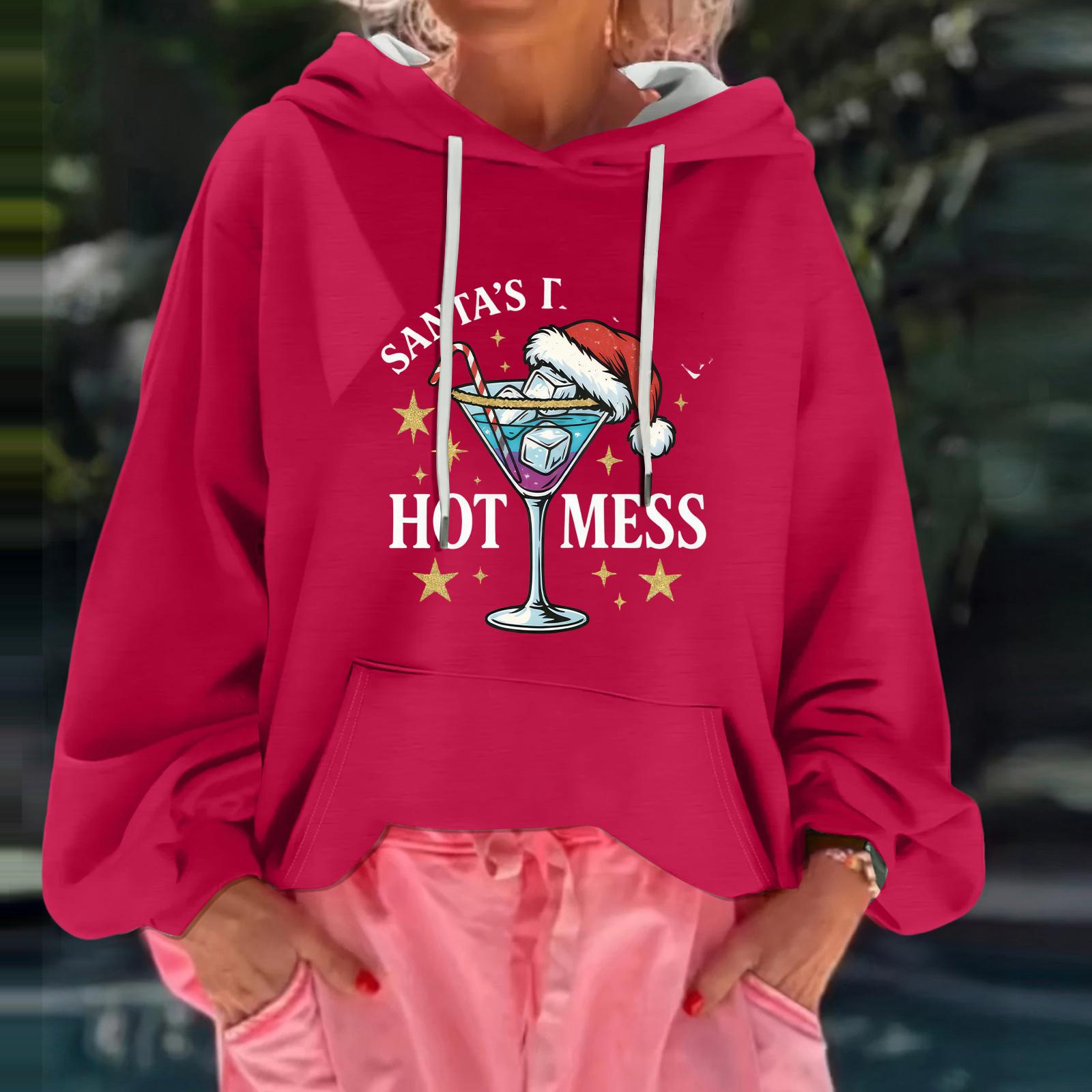 Жіночий різдвяний світшот з капюшоном вільного крою з довгими рукавами L
Жіночий різдвяний світшот з капюшоном вільного крою з довгими рукавами L