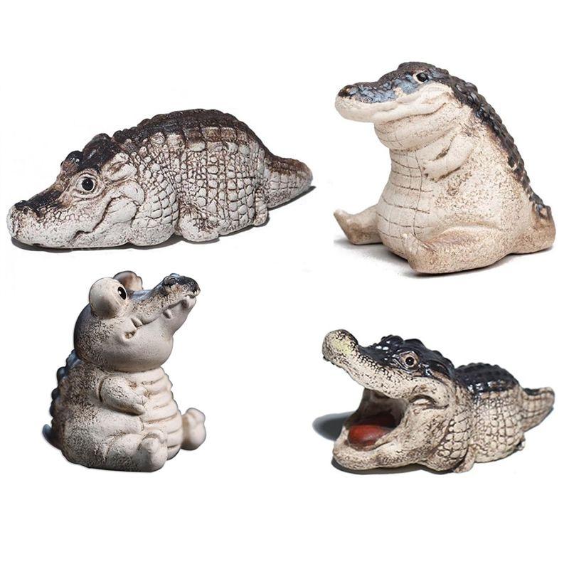 AEE4-4 Pieces Crocodile Tea Pet Figurines, Handmade Cute Mini Statues For Living Room Desk Decoration Tea Room Gifts
AEE4-4 Pieces Crocodile Tea Pet Figurines, Handmade Cute Mini Statues For Living Room Desk Decoration Tea Room Gifts