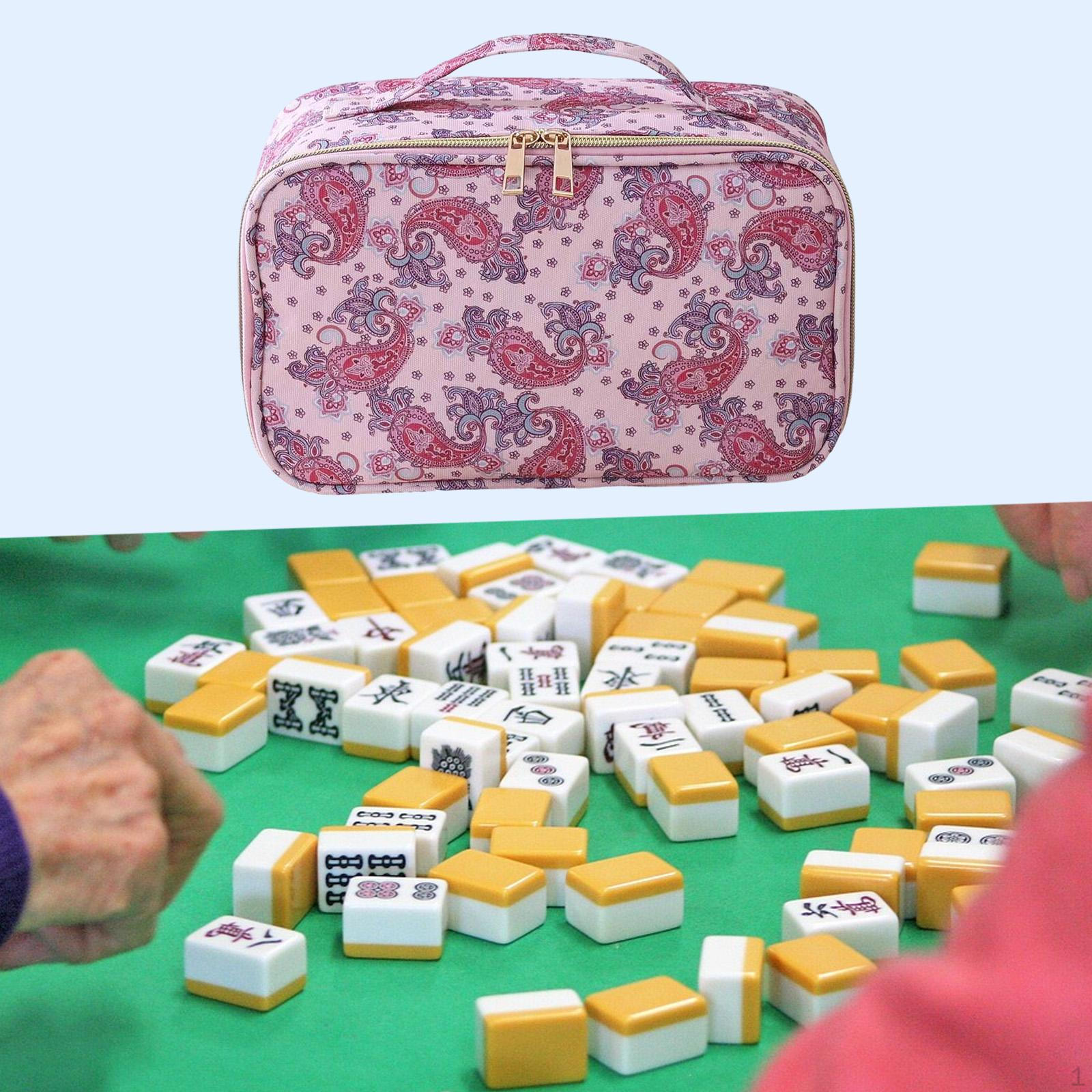Empty American Mahjong Tile Bag Storage Organization Accessories with Handle Travel Case рожевий
Empty American Mahjong Tile Bag Storage Organization Accessories with Handle Travel Case рожевий