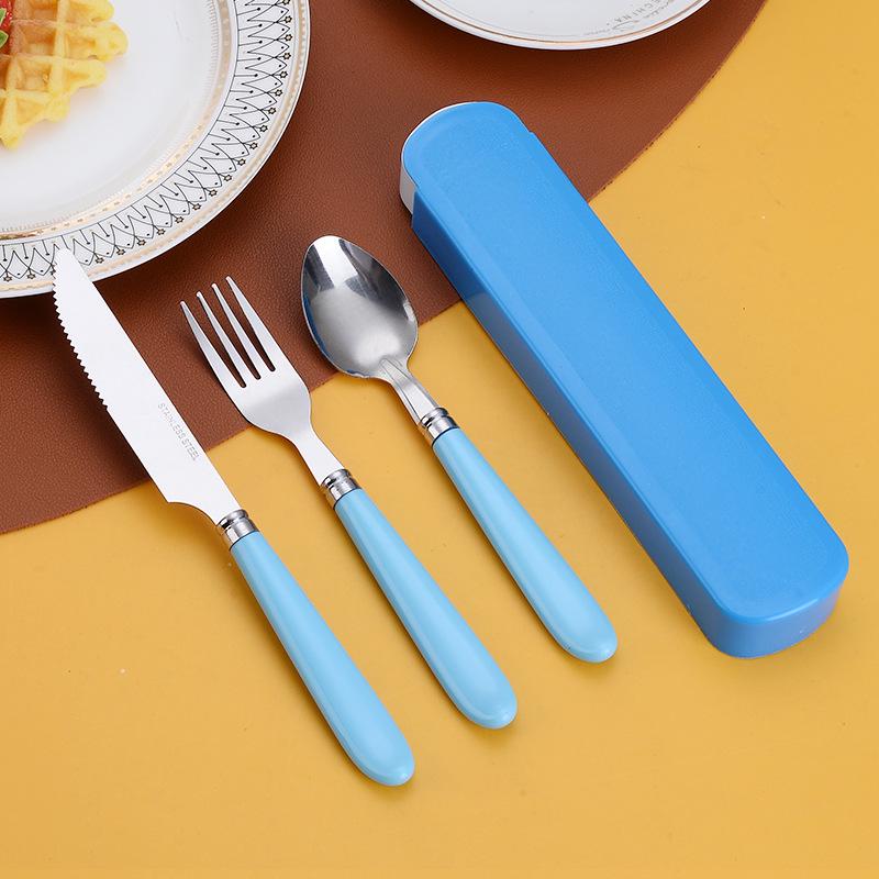 Портативный набор столовых приборов из нержавеющей стали, 3 предмета: Нож, вилка, ложка для путешествий, офиса и школы с коробкой для переноски синий
Портативный набор столовых приборов из нержавеющей стали, 3 предмета: Нож, вилка, ложка для путешествий, офиса и школы с коробкой для переноски синий