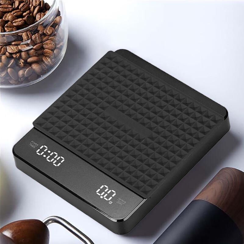 Black 3kg/0.1g Electronic Coffee Scale with Timer for Hand-Poured Italian Coffee Silicone Mat
Black 3kg/0.1g Electronic Coffee Scale with Timer for Hand-Poured Italian Coffee Silicone Mat