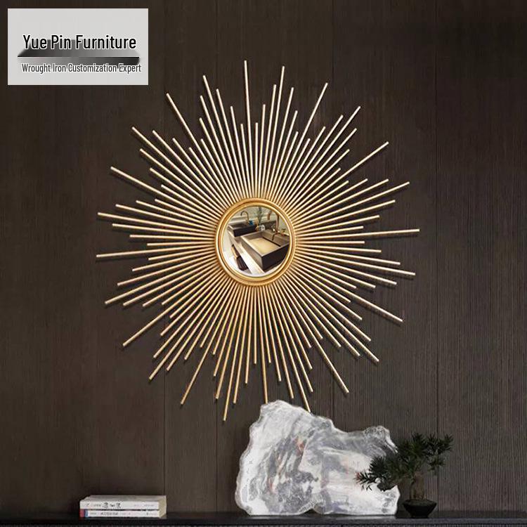 European-Style Golden Sunglasses Metal Wall Decor - Three-Dimensional Wrought Iron Hanging for Living Room or Hotel. Diameter 60cm
European-Style Golden Sunglasses Metal Wall Decor - Three-Dimensional Wrought Iron Hanging for Living Room or Hotel. Diameter 60cm