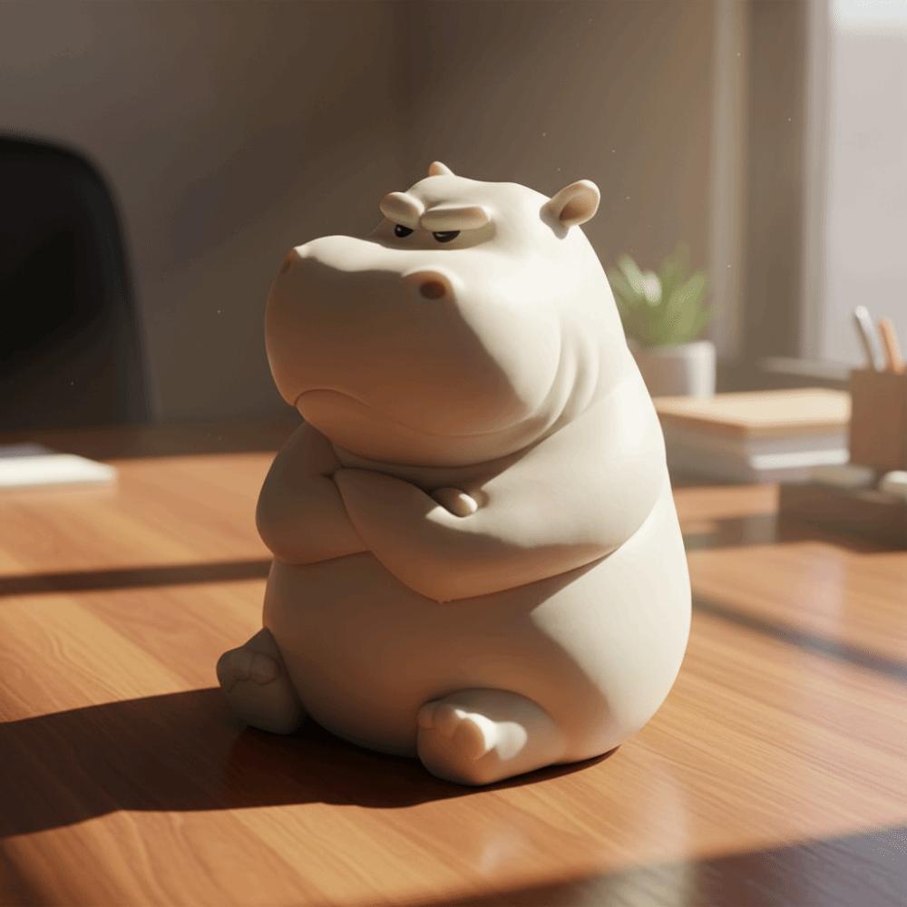 3D Printing Irritable Hippopotamus Ornament Desktop Decoration Desktop Sculpture Decoration Home
3D Printing Irritable Hippopotamus Ornament Desktop Decoration Desktop Sculpture Decoration Home