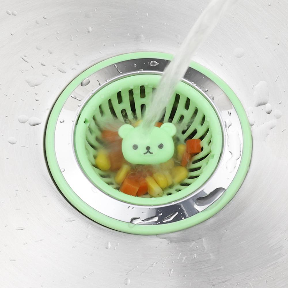 Cartoon Bear Hair Filter Hair Prevent Clogging Food Slag Drainer New Floor Drain Cover Bathroom
Cartoon Bear Hair Filter Hair Prevent Clogging Food Slag Drainer New Floor Drain Cover Bathroom