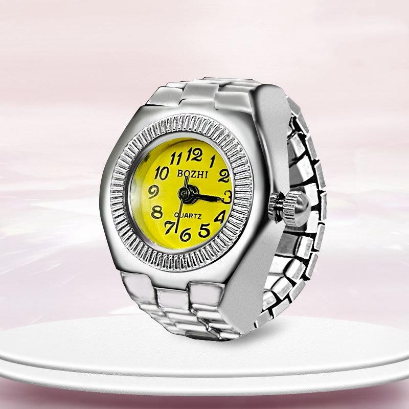 Ring Watch New Creative Alloy Shell Finger Circular Dial Couple Men And Women жовтий
Ring Watch New Creative Alloy Shell Finger Circular Dial Couple Men And Women жовтий