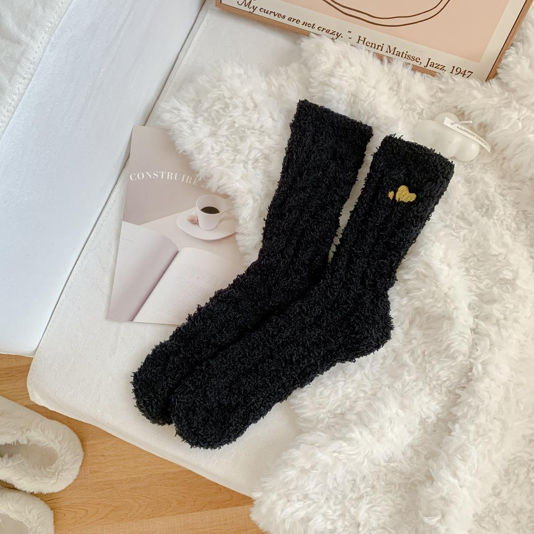 Embroidery Love Coral Fleece Socks Women S Autumn And Winter Sleep Socks Without Shedding Hair Half-Edge Fleece Socks Foreign Trade Thickened Floor One size fits all
Embroidery Love Coral Fleece Socks Women S Autumn And Winter Sleep Socks Without Shedding Hair Half-Edge Fleece Socks Foreign Trade Thickened Floor One size fits all