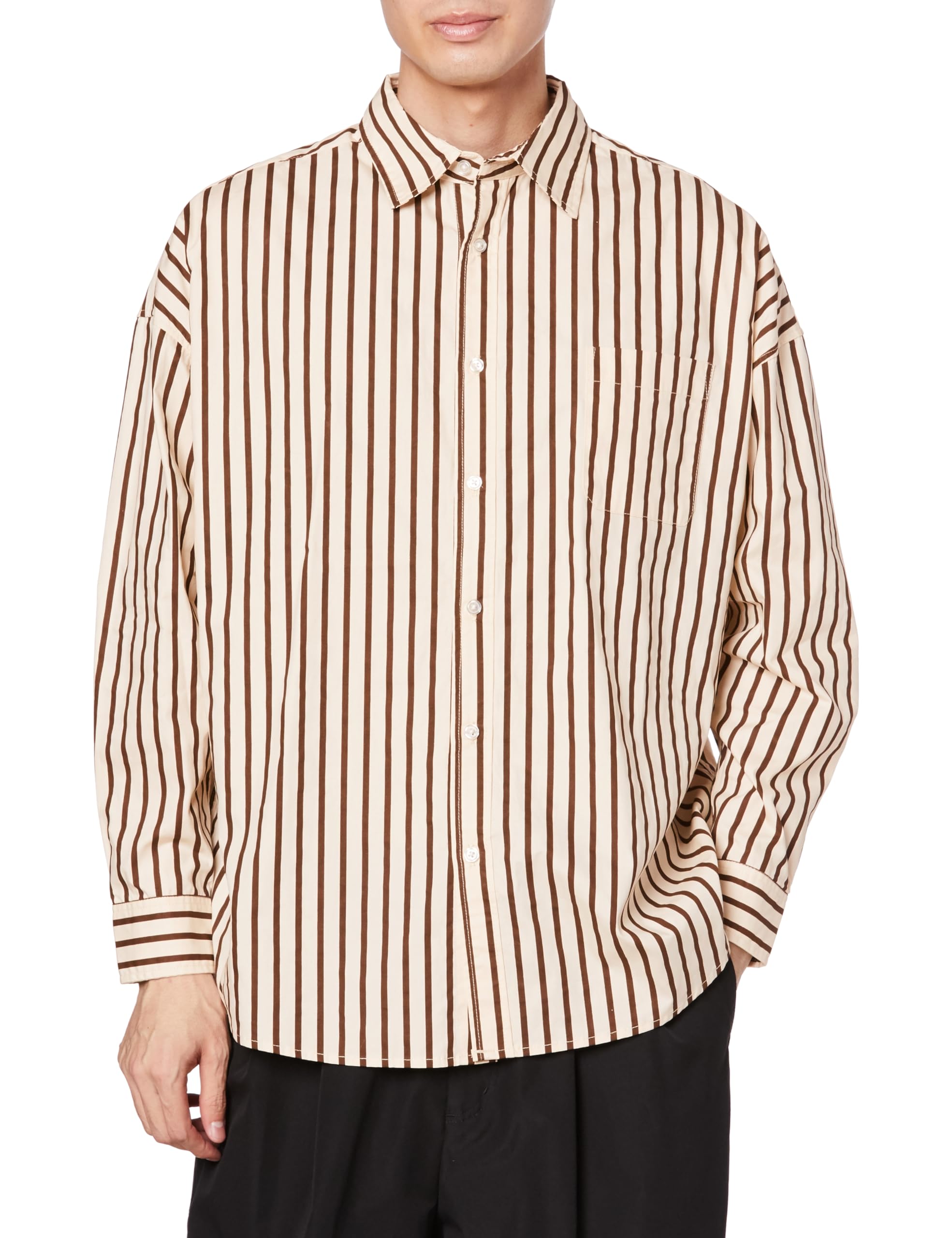Improves Men s Striped Long Sleeve Shirt, 50467, Beige/Brown
Improves Men s Striped Long Sleeve Shirt, 50467, Beige/Brown