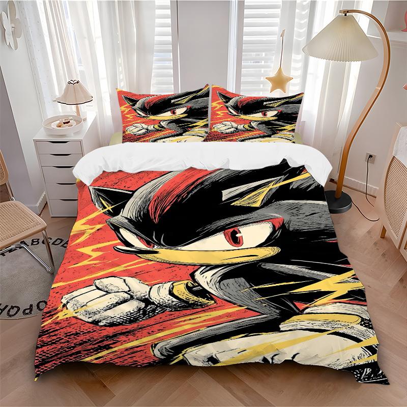 3pcs bedding set Sonic Hedgehog Includes 1 Comforter+2 Pillowcases, Without Pillow Inserts, Soft Comfortable, Lightweight Breathable232 135x200cm
3pcs bedding set Sonic Hedgehog Includes 1 Comforter+2 Pillowcases, Without Pillow Inserts, Soft Comfortable, Lightweight Breathable232 135x200cm