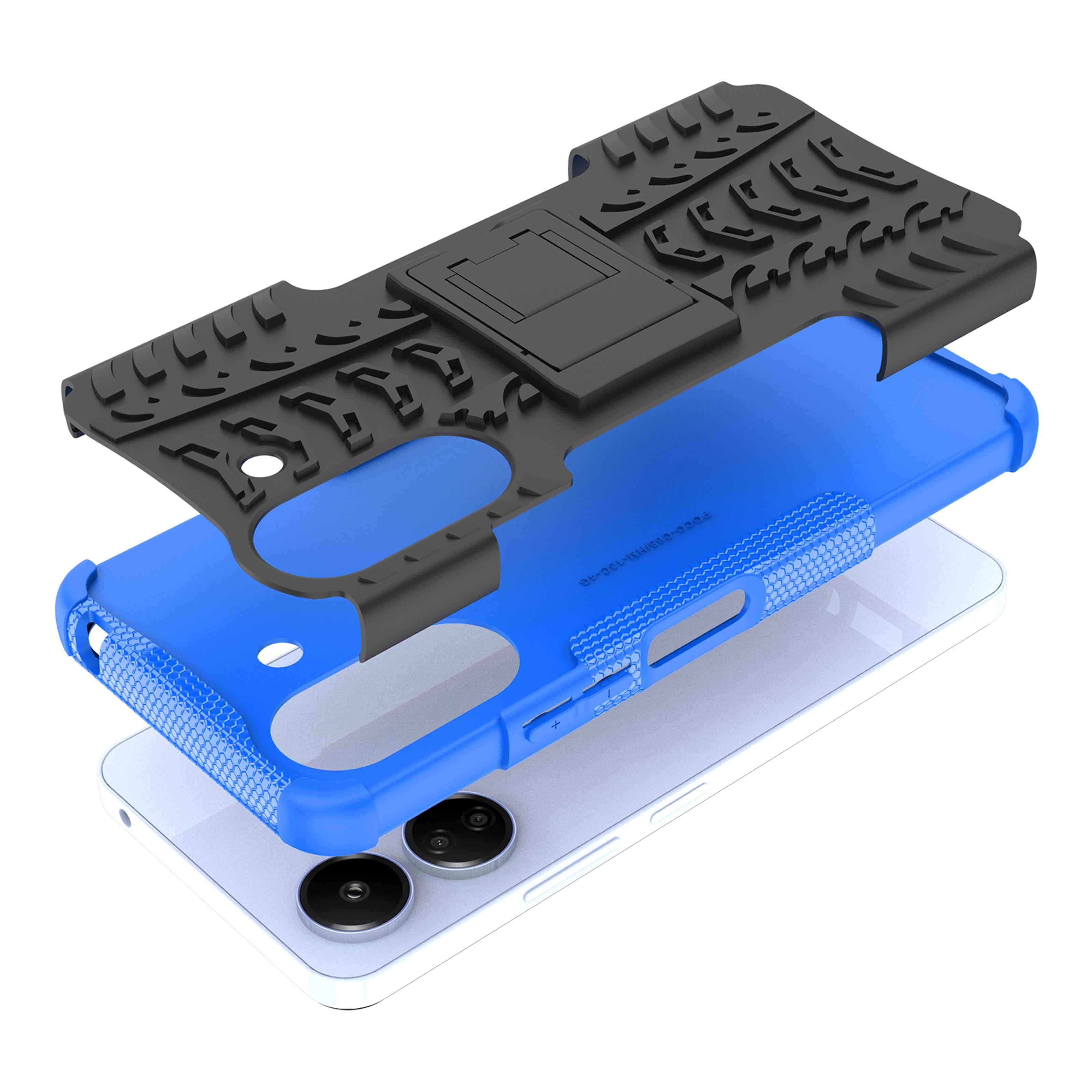 For Xiaomi Redmi 13C 4G/Poco C65 4G Case with Kickstand Tyre Pattern PC+TPU Shockproof Phone Cover Blue
For Xiaomi Redmi 13C 4G/Poco C65 4G Case with Kickstand Tyre Pattern PC+TPU Shockproof Phone Cover Blue