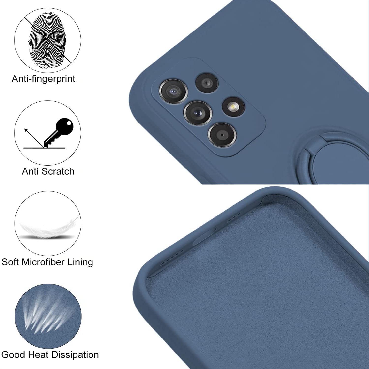 For Samsung Galaxy A73 5G Ring Kickstand Liquid Silicone Phone Case Protective Back Cover with Wrist Strap Black
For Samsung Galaxy A73 5G Ring Kickstand Liquid Silicone Phone Case Protective Back Cover with Wrist Strap Black