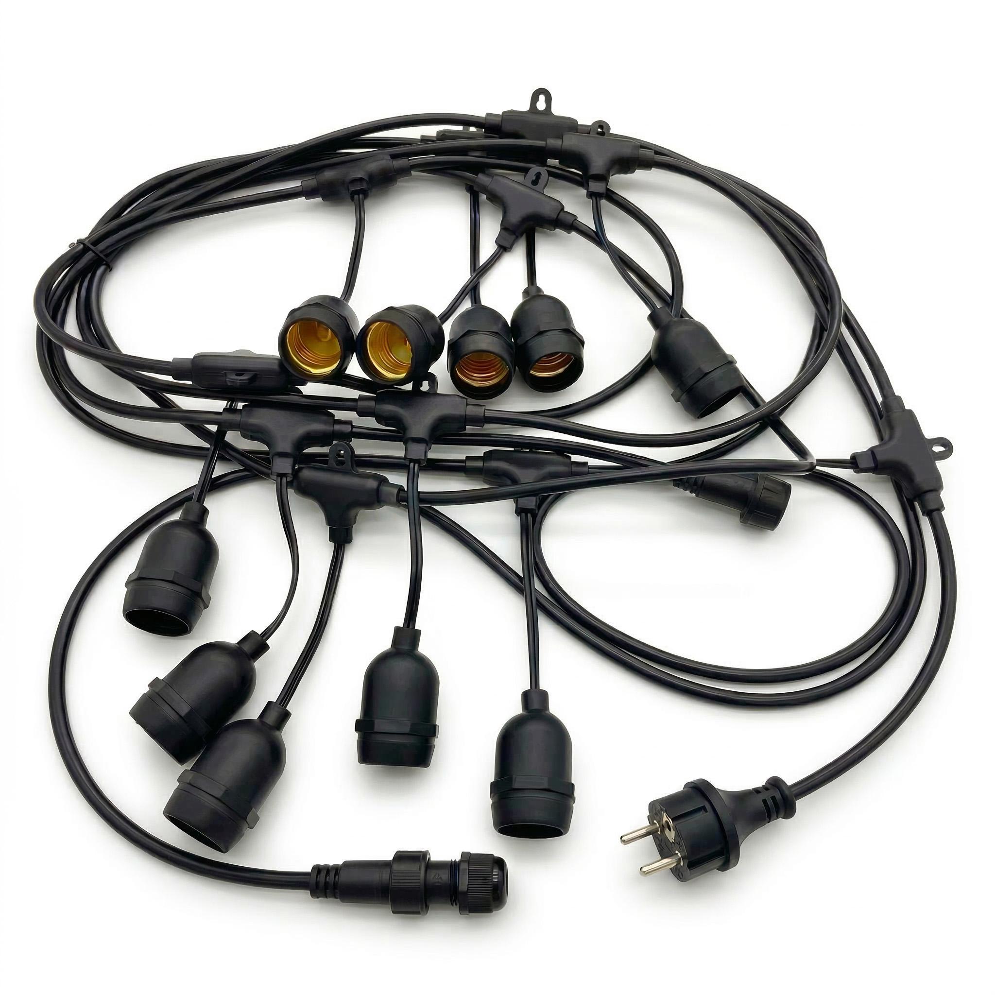 10m Heavy Outdoor Light Cable E27 Commercial Grade Waterproof for DIY Party Garden Patio Holiday Festoon String Wire Cable 10M EU PLUG
10m Heavy Outdoor Light Cable E27 Commercial Grade Waterproof for DIY Party Garden Patio Holiday Festoon String Wire Cable 10M EU PLUG