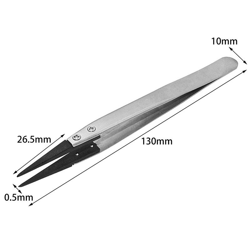 1Pcs Antistatic Tweezers, Plastic Tipped Tweezers, Electrician Tweezers Curved Flat Interchangeable Tip Antistatic Fixture чёрный
1Pcs Antistatic Tweezers, Plastic Tipped Tweezers, Electrician Tweezers Curved Flat Interchangeable Tip Antistatic Fixture чёрный