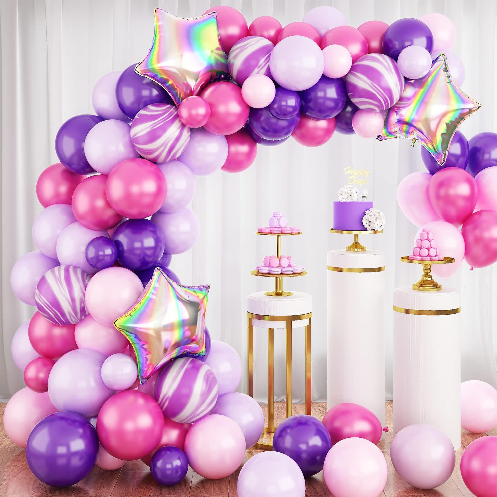 Romantic Birthday Party Baby Shower Wedding Decoration Laser Star Pink Agate Balloon Chain Purple agate star balloon chain set
Romantic Birthday Party Baby Shower Wedding Decoration Laser Star Pink Agate Balloon Chain Purple agate star balloon chain set