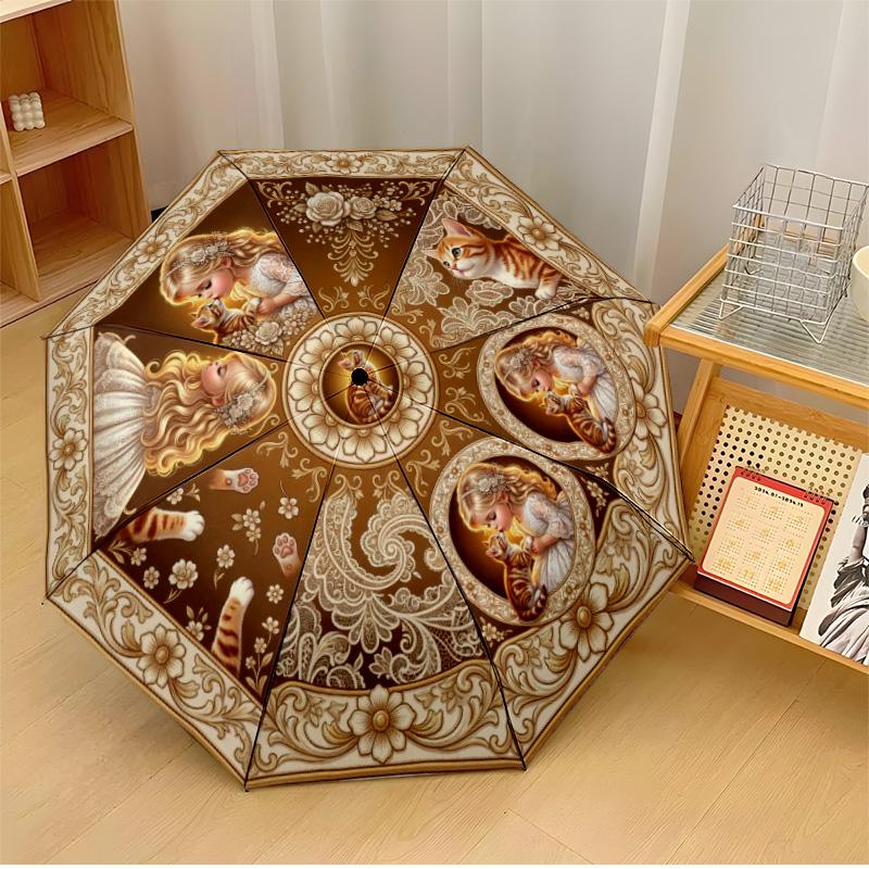 Cat Starry Sky Printed umbrella windproof folding umbrella portable sun and rain umbrella suitable for gifting
Cat Starry Sky Printed umbrella windproof folding umbrella portable sun and rain umbrella suitable for gifting