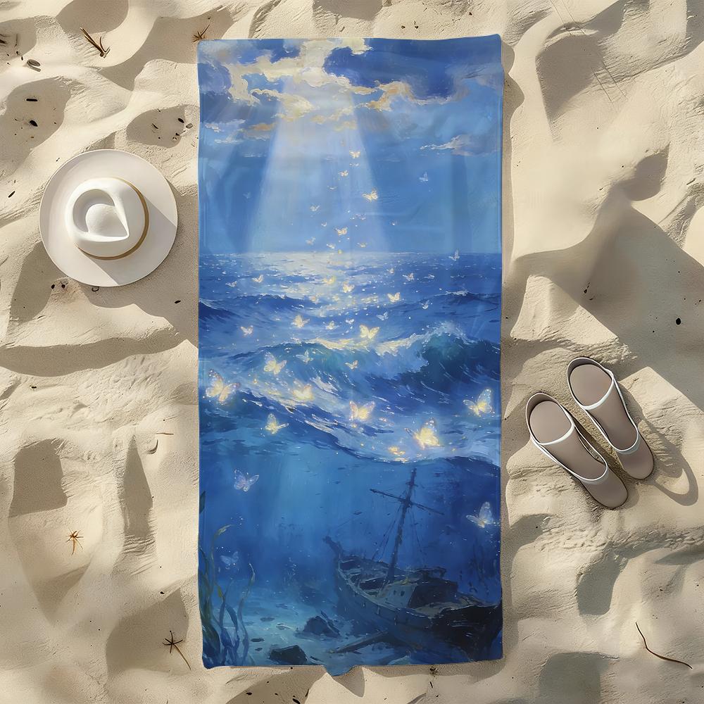 Underwater Dream Towel For Swim Yoga Gym Quick Drying Soft and skin-friendly Beach Towels All-Season W30*H60(CM)
Underwater Dream Towel For Swim Yoga Gym Quick Drying Soft and skin-friendly Beach Towels All-Season W30*H60(CM)