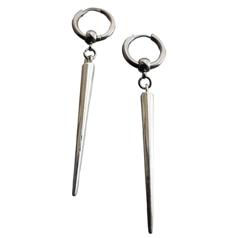 Trendy Silver Color Rivet Drop Earrings Metal Geometric Design Punk Earrings Cone Pendant Metal Earrings Y2K Party срібний
Trendy Silver Color Rivet Drop Earrings Metal Geometric Design Punk Earrings Cone Pendant Metal Earrings Y2K Party срібний