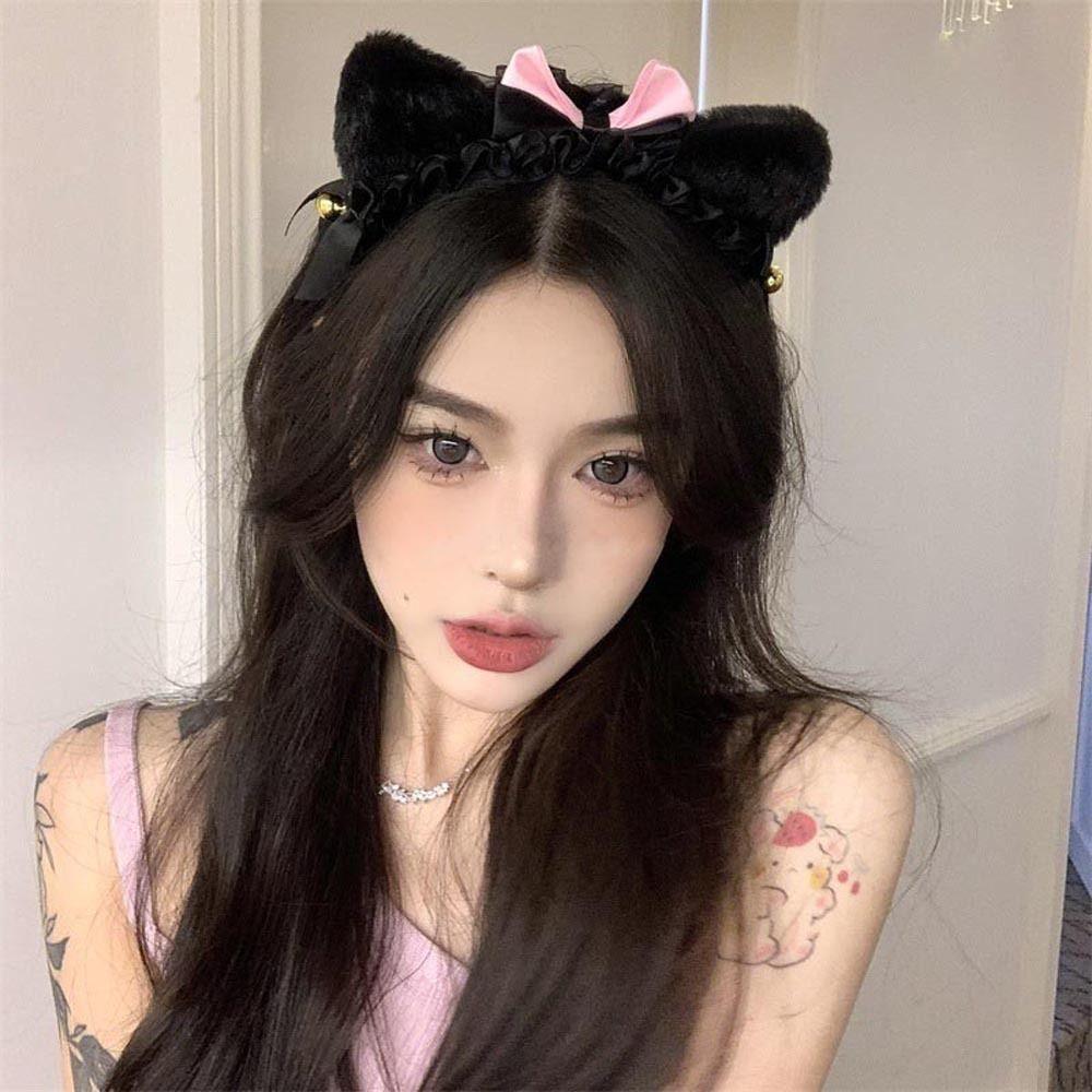 Cute Headwear Bow Head Wrap Plush Bell Korean Hairbands Women Hair Hoop Cat Ear Headband Lace
Cute Headwear Bow Head Wrap Plush Bell Korean Hairbands Women Hair Hoop Cat Ear Headband Lace