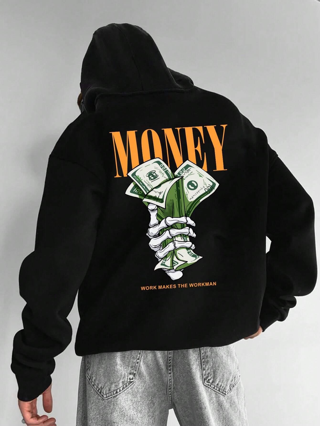 Street Trend Letter Money Printing Hoodie For Men Pocket Drawstring Pullovers Fleece Warm Sweatshirts Autumn Comfortable Clothes 3XL
Street Trend Letter Money Printing Hoodie For Men Pocket Drawstring Pullovers Fleece Warm Sweatshirts Autumn Comfortable Clothes 3XL