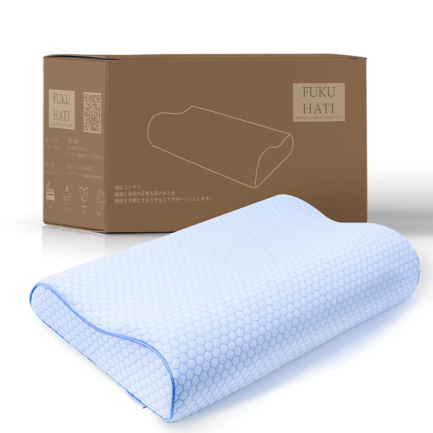 FUKUHATI Memory Foam Pillow with Washable Cover, 50*30cm, Perfect for Desk Work or Daily Work with a PC or Smartphone!
FUKUHATI Memory Foam Pillow with Washable Cover, 50*30cm, Perfect for Desk Work or Daily Work with a PC or Smartphone!