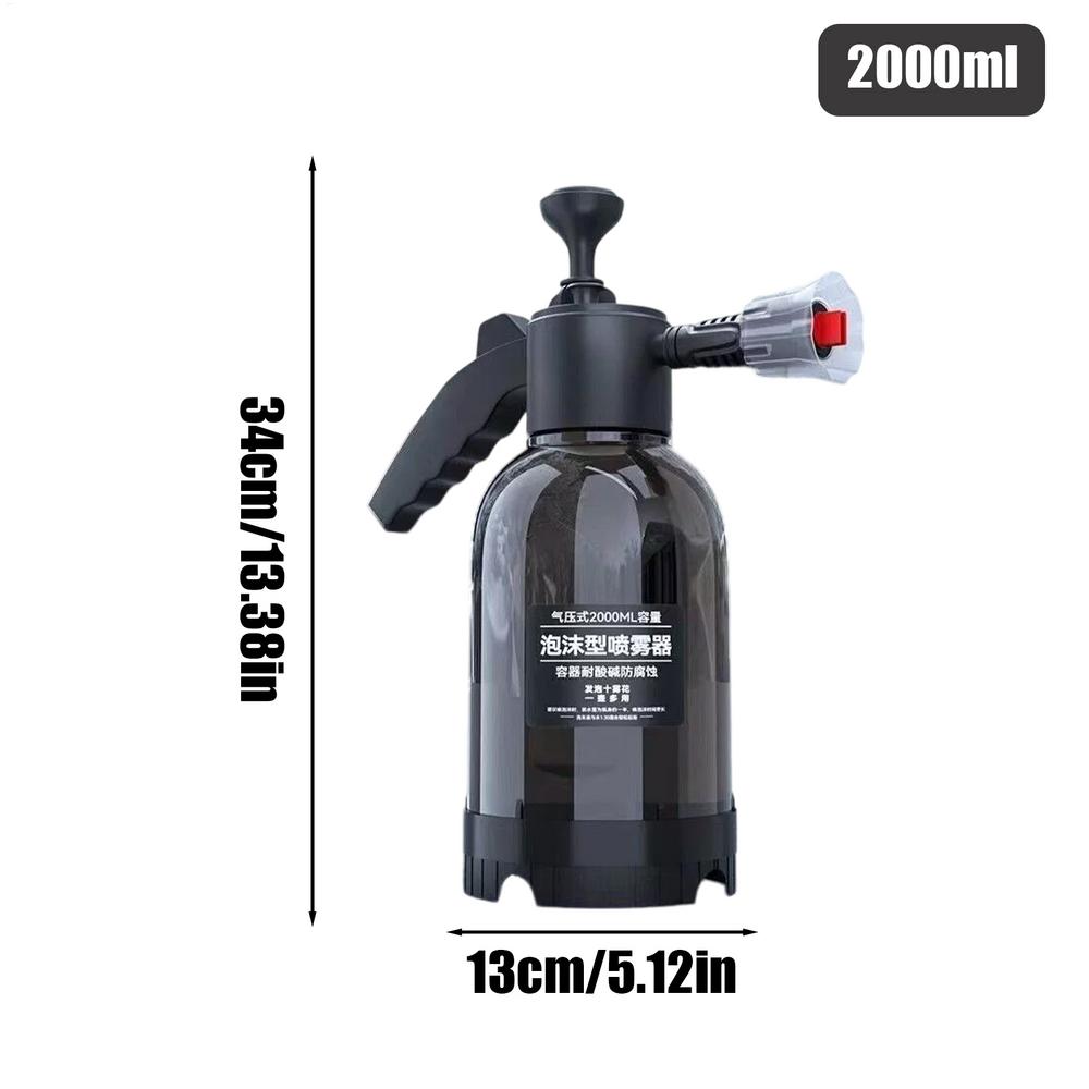 2L Hand Pump Foam Sprayer with 2 Spray heads Hand Pneumatic Foam Cannon Snow Foam Car Wash Spray Bottle Car Window Cleaning
2L Hand Pump Foam Sprayer with 2 Spray heads Hand Pneumatic Foam Cannon Snow Foam Car Wash Spray Bottle Car Window Cleaning