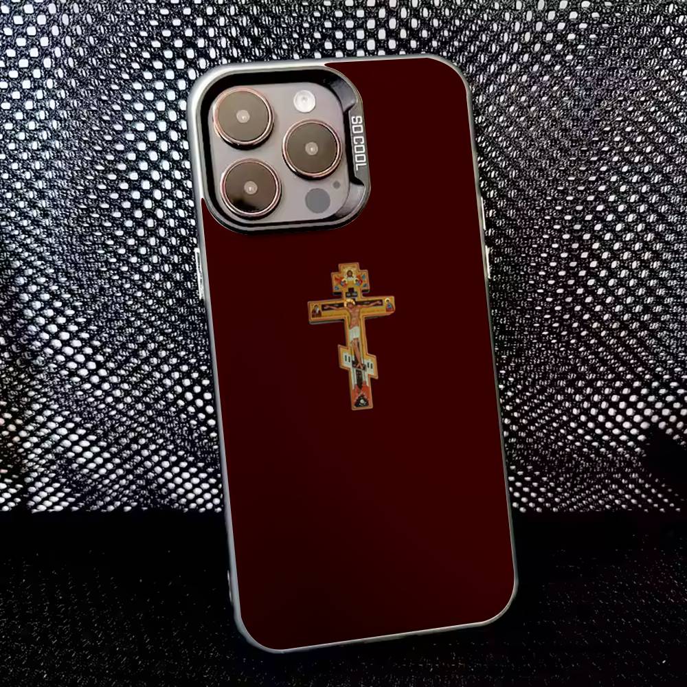 Orthodox Cross Icon Church Phone Case For iPhone 16,15,14,13,12,11,8,7,Pro,Max,Plus,Mini,XS,SE Anti Fall Black Matte Hard iPhone13mini
Orthodox Cross Icon Church Phone Case For iPhone 16,15,14,13,12,11,8,7,Pro,Max,Plus,Mini,XS,SE Anti Fall Black Matte Hard iPhone13mini
