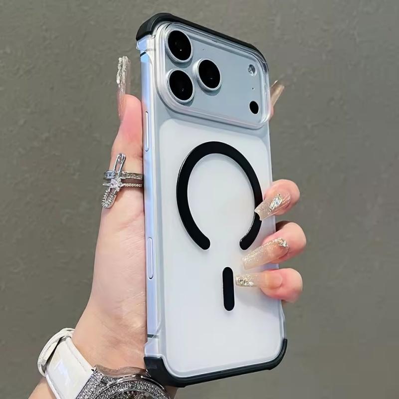 Luxury Titanium Gray borderless magsafe charging phone case for iPhone 17 16 15 14 13 12 Pro Max magnetic hard cover iPhone 12
Luxury Titanium Gray borderless magsafe charging phone case for iPhone 17 16 15 14 13 12 Pro Max magnetic hard cover iPhone 12