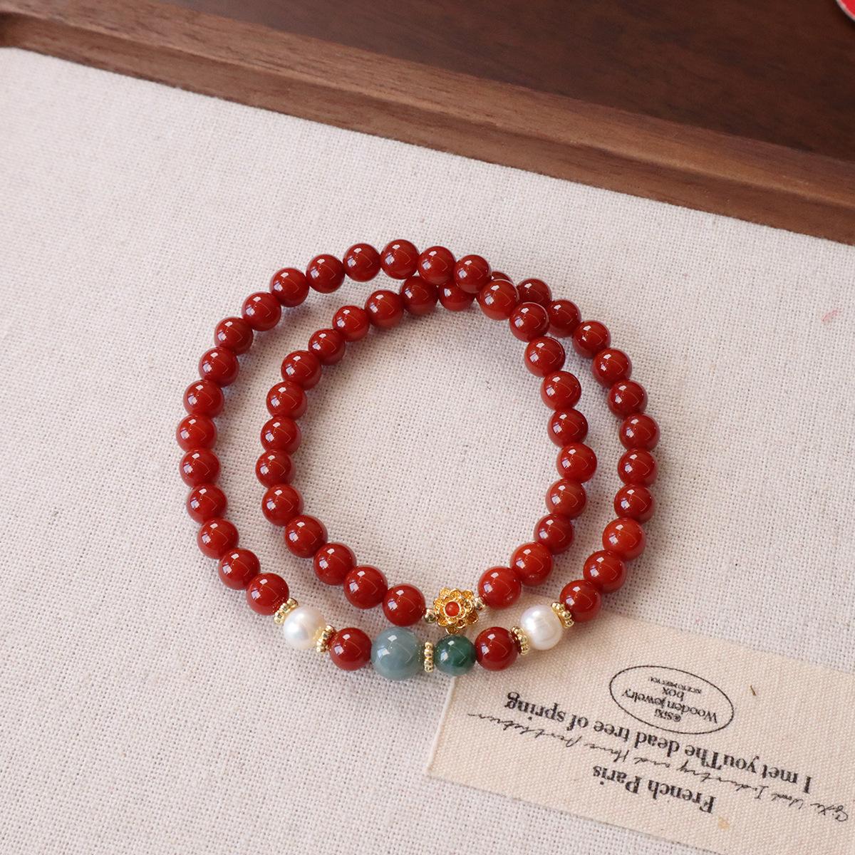 Natural Nanhong agate bracelet, tiger s eye stone blue water jadeite bracelet.fashion women daily jewelry gift
Natural Nanhong agate bracelet, tiger s eye stone blue water jadeite bracelet.fashion women daily jewelry gift