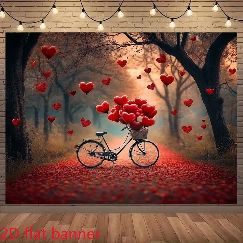 2D Hearts & Bicycle Backdrop for Valentine s Day, Wedding & Romantic Themed Party 47.2x31.5inch/120*80cm
2D Hearts & Bicycle Backdrop for Valentine s Day, Wedding & Romantic Themed Party 47.2x31.5inch/120*80cm