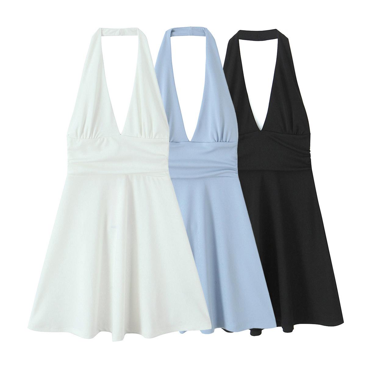 2025 Spring/Summer Women s Slim Solid Color Halter Neck High Waist Mini Dress M чёрный
2025 Spring/Summer Women s Slim Solid Color Halter Neck High Waist Mini Dress M чёрный