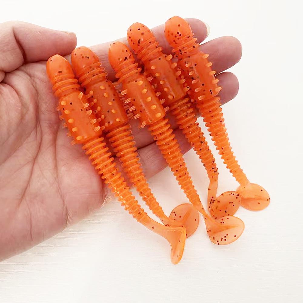 Cross Meteor Hammer 5-Piece Bionic Soft Lure Set, 10cm/6g T-Tail Worm Bait for Fishing. 5-piece Set 10cm/6g помаранчевий
Cross Meteor Hammer 5-Piece Bionic Soft Lure Set, 10cm/6g T-Tail Worm Bait for Fishing. 5-piece Set 10cm/6g помаранчевий
