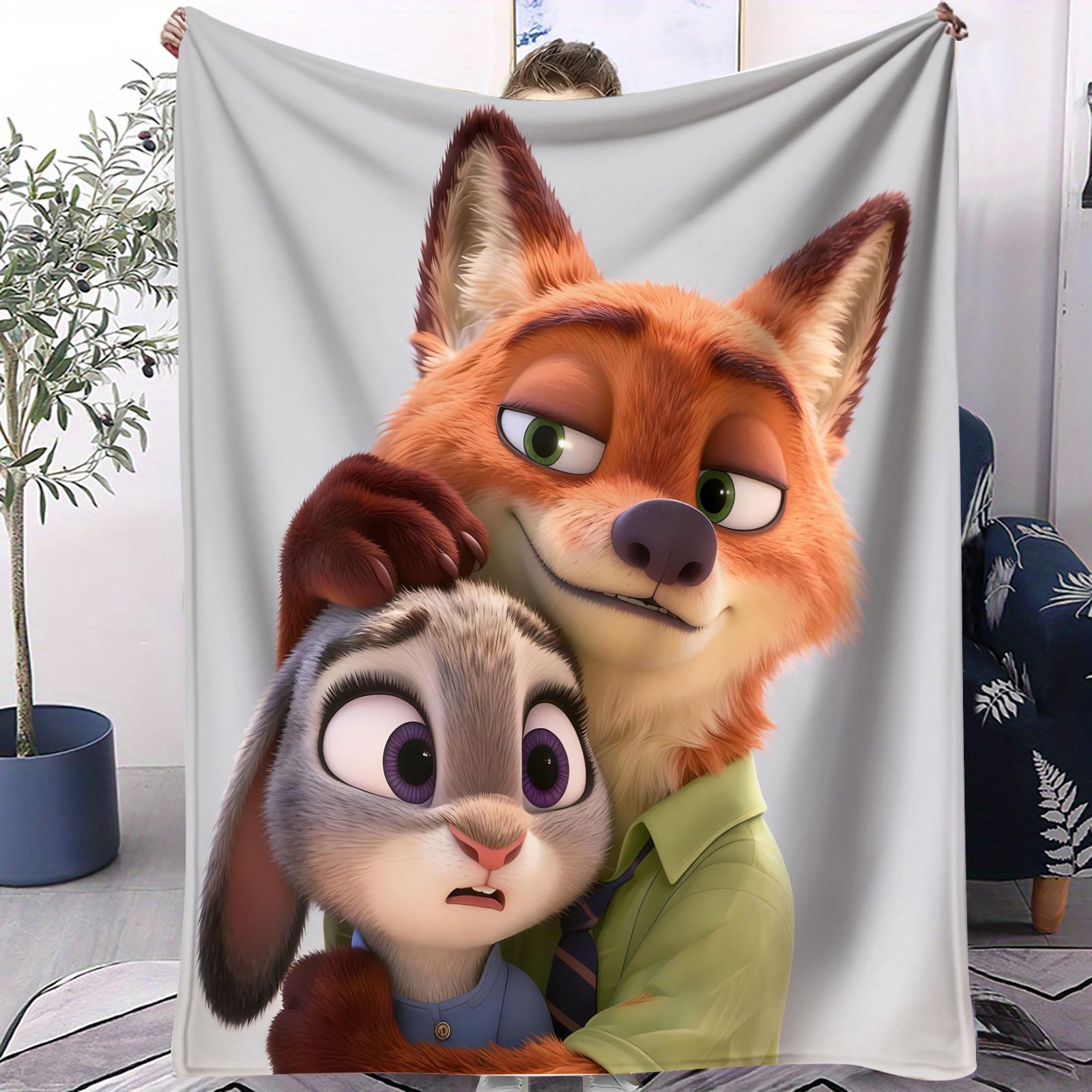 Cute Animal Zzootopia Blanket Warm And Soft Small Cover Blanket Suitable For Bedroom Living Room Sofa Bed Office Travel Camping 70x100cm
Cute Animal Zzootopia Blanket Warm And Soft Small Cover Blanket Suitable For Bedroom Living Room Sofa Bed Office Travel Camping 70x100cm