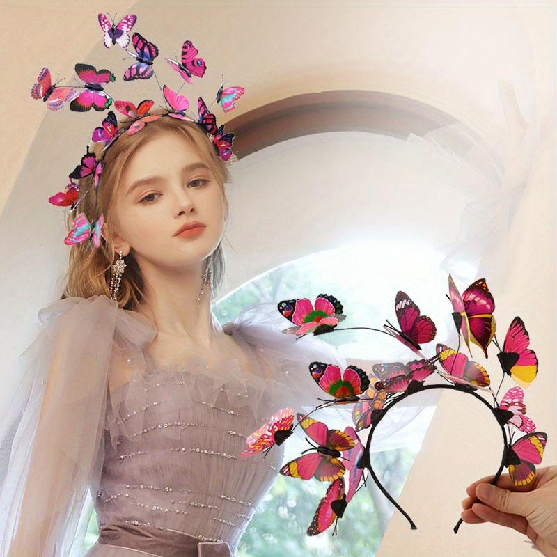 Элегантная декоративная повязка на голову с бабочкой Стильный нескользящий обруч для волос Стильные аксессуары для волос для женщин и для повседневного использования Вечеринка Банкет розы красного
Элегантная декоративная повязка на голову с бабочкой Стильный нескользящий обруч для волос Стильные аксессуары для волос для женщин и для повседневного использования Вечеринка Банкет розы красного