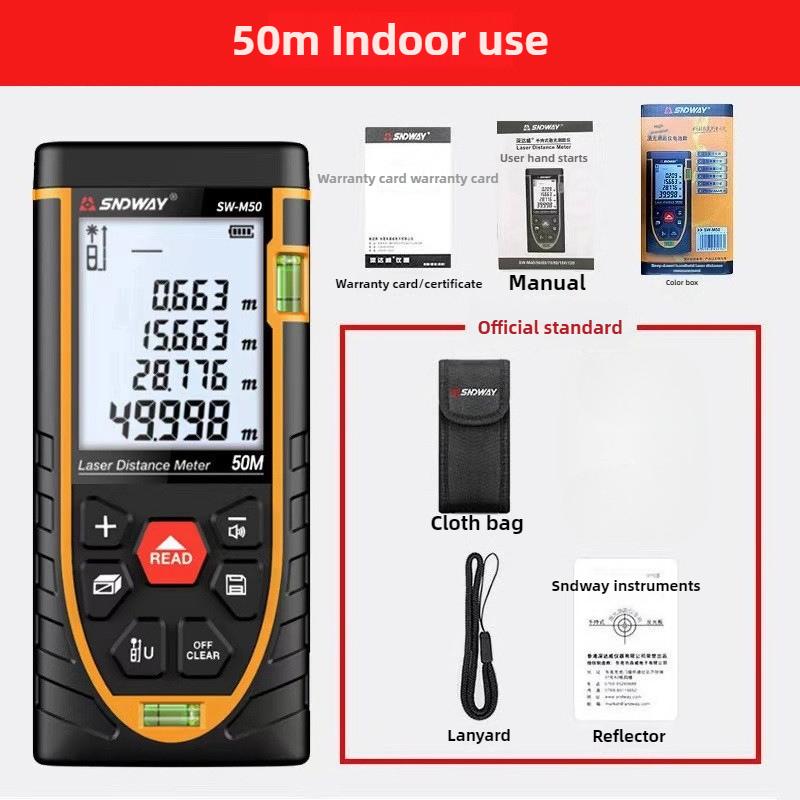 SNDWAY Green Laser Rangefinder SW-M50G Infrared Rangefinder Outdoor Green Electronic Range Indoor Red Light 50m
SNDWAY Green Laser Rangefinder SW-M50G Infrared Rangefinder Outdoor Green Electronic Range Indoor Red Light 50m