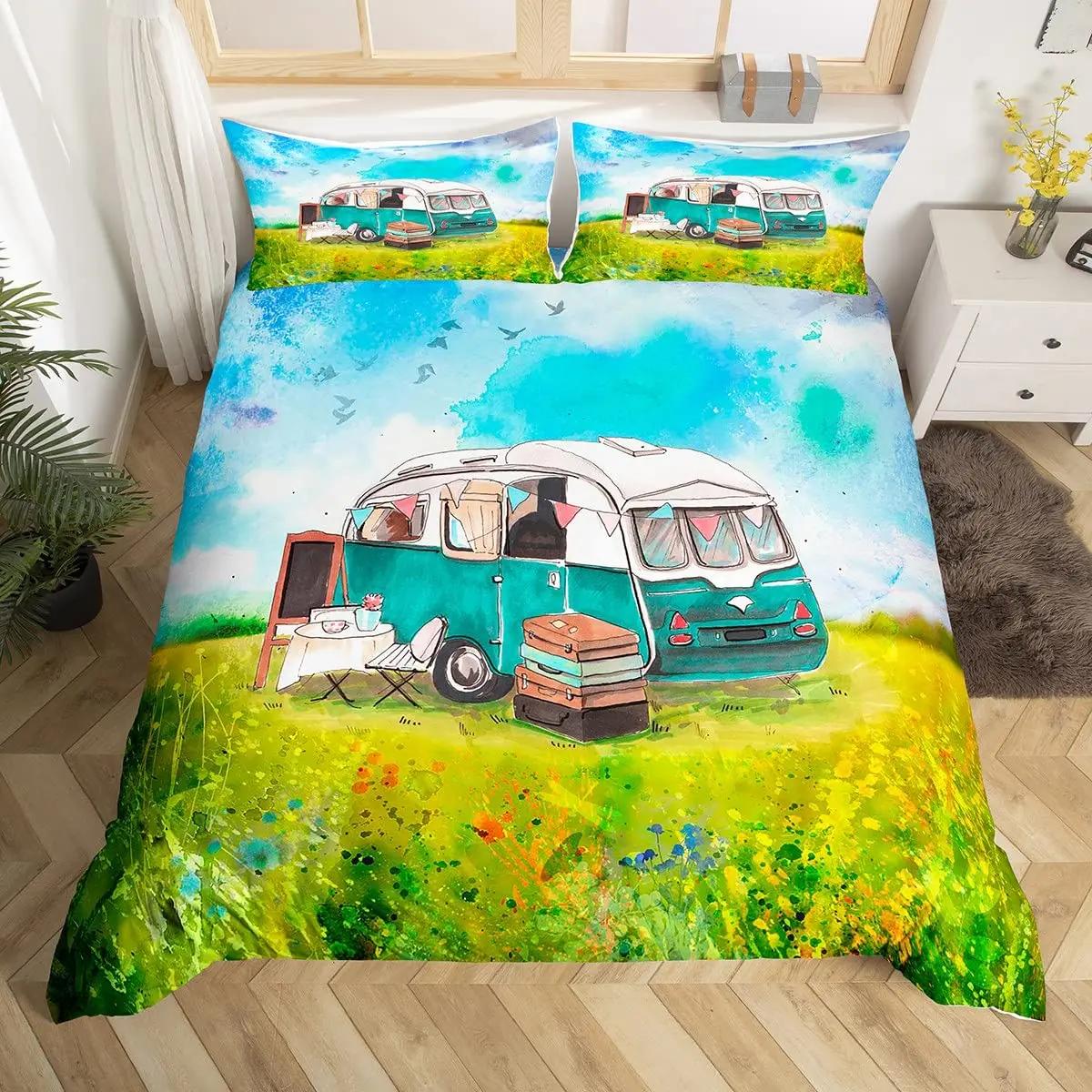 Camper Car Duvet Cover Cartoon Camping For Children Boys Girls Gifts Toy Camp Travel Rv Duvet Cover Bedroom Decorations Queen EU Single(135*200cm)3pcs
Camper Car Duvet Cover Cartoon Camping For Children Boys Girls Gifts Toy Camp Travel Rv Duvet Cover Bedroom Decorations Queen EU Single(135*200cm)3pcs