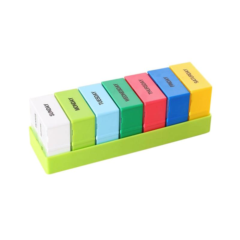 Rainbow 7-day Pill Case Organizer Weekly Portable Moisture-Proof Medicine Storage Holder Daily Travel Vitamins Tablets Container
Rainbow 7-day Pill Case Organizer Weekly Portable Moisture-Proof Medicine Storage Holder Daily Travel Vitamins Tablets Container
