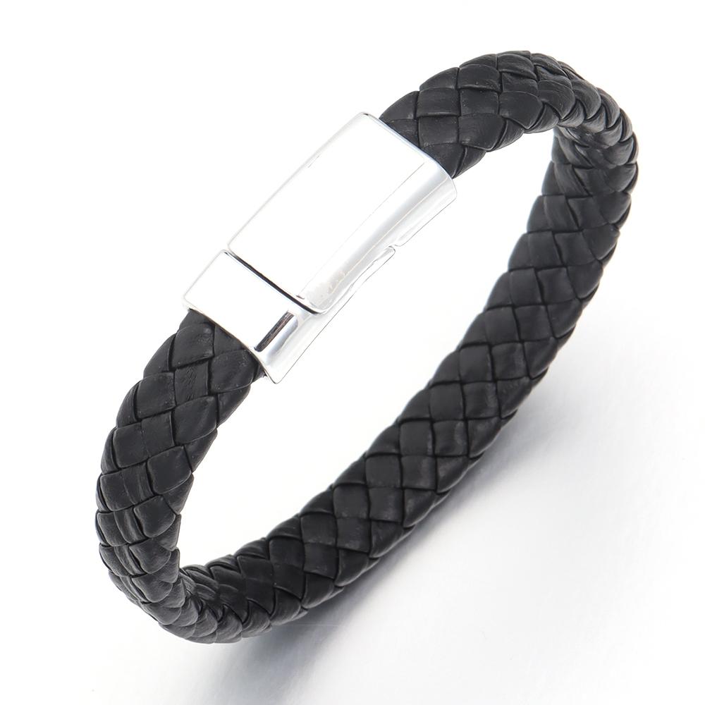 Braided Leather Alloy Magnetic Buckle Bracelet Men Jewelry Charms Design Simple Leather Bracelet For Women Men Jewelry Gift length 20cm чёрный
Braided Leather Alloy Magnetic Buckle Bracelet Men Jewelry Charms Design Simple Leather Bracelet For Women Men Jewelry Gift length 20cm чёрный