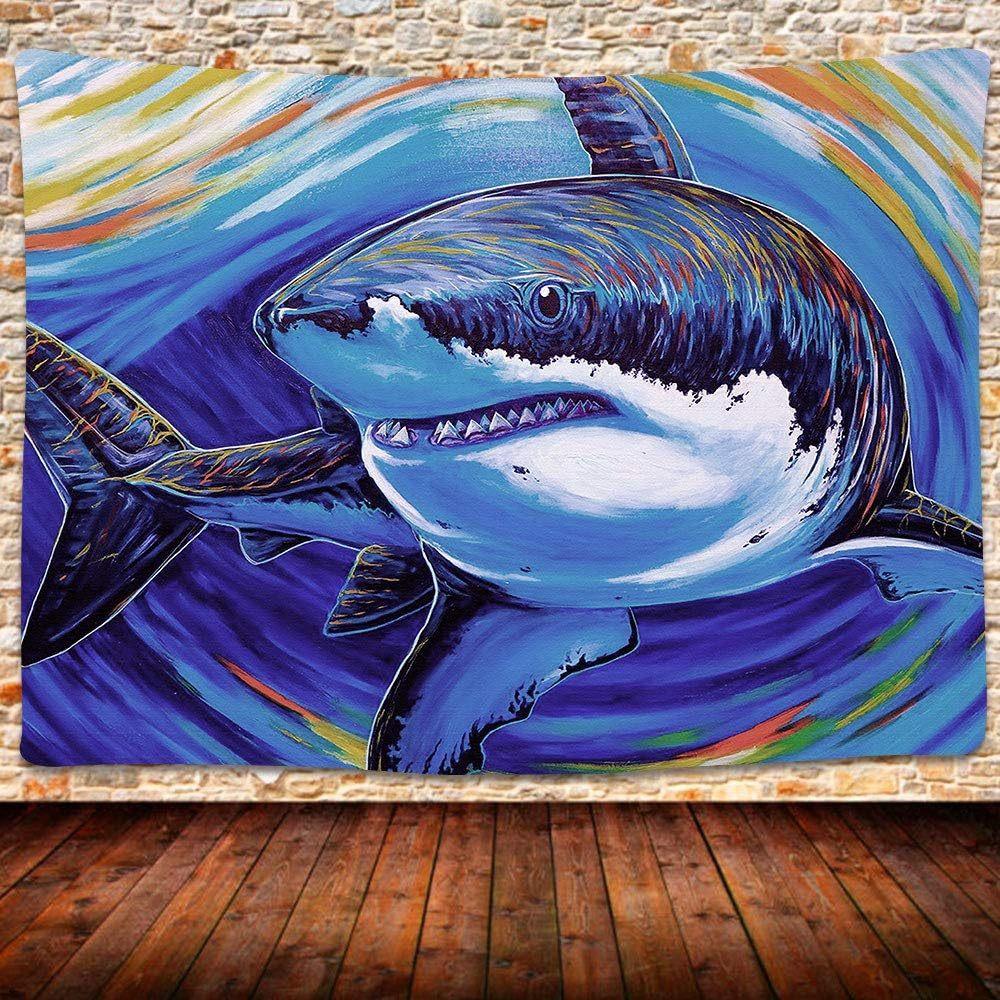 Ocean Predator Vibrant Shark Tapestry Perfect for Bold Unique Dramatic Thrilling Home Decor with Artistic Charm 74x94cm(29x37in)
Ocean Predator Vibrant Shark Tapestry Perfect for Bold Unique Dramatic Thrilling Home Decor with Artistic Charm 74x94cm(29x37in)