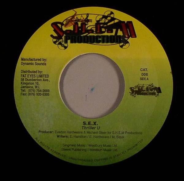 7inch Record THRILLER U - S.E.X. NONE S.H.E.M Product 2006 Jamaica Reggae, Ska & Dub Used
7inch Record THRILLER U - S.E.X. NONE S.H.E.M Product 2006 Jamaica Reggae, Ska & Dub Used