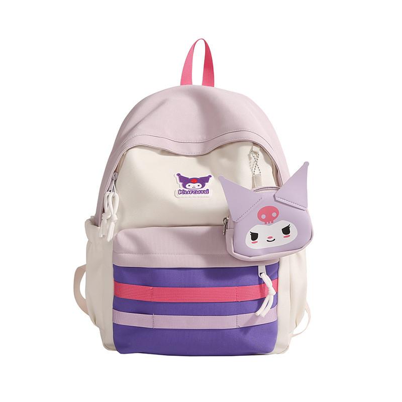Рюкзак Melody Book Bag для девочек, небольшой вместительный, из дышащего нейлона, для учеников начальной школы. Kuromi,29x21x13cm
Рюкзак Melody Book Bag для девочек, небольшой вместительный, из дышащего нейлона, для учеников начальной школы. Kuromi,29x21x13cm