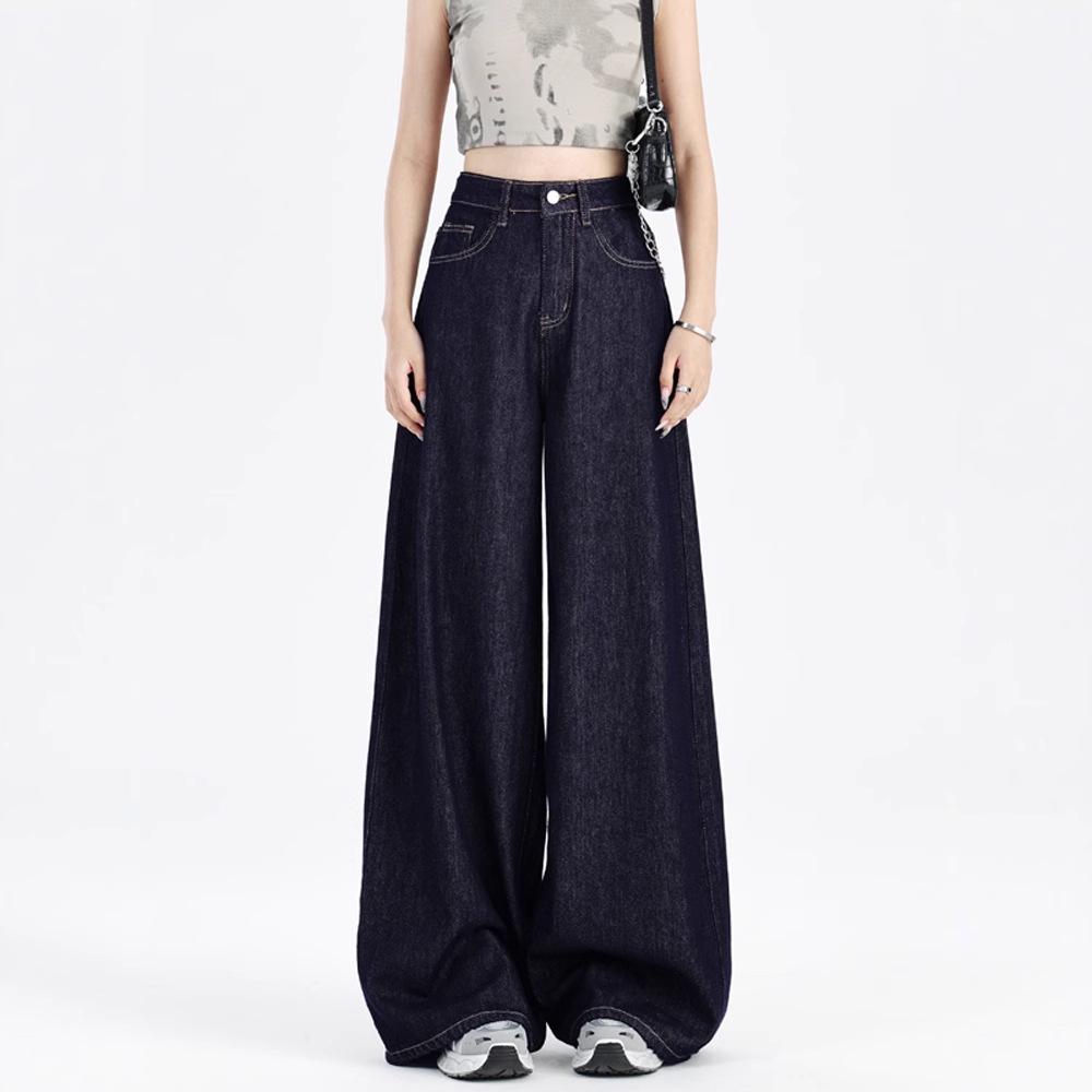 Women s Deep Blue Wide-Leg Jeans - Loose, Drapey, Floor-Length Casual Pants Small
Women s Deep Blue Wide-Leg Jeans - Loose, Drapey, Floor-Length Casual Pants Small