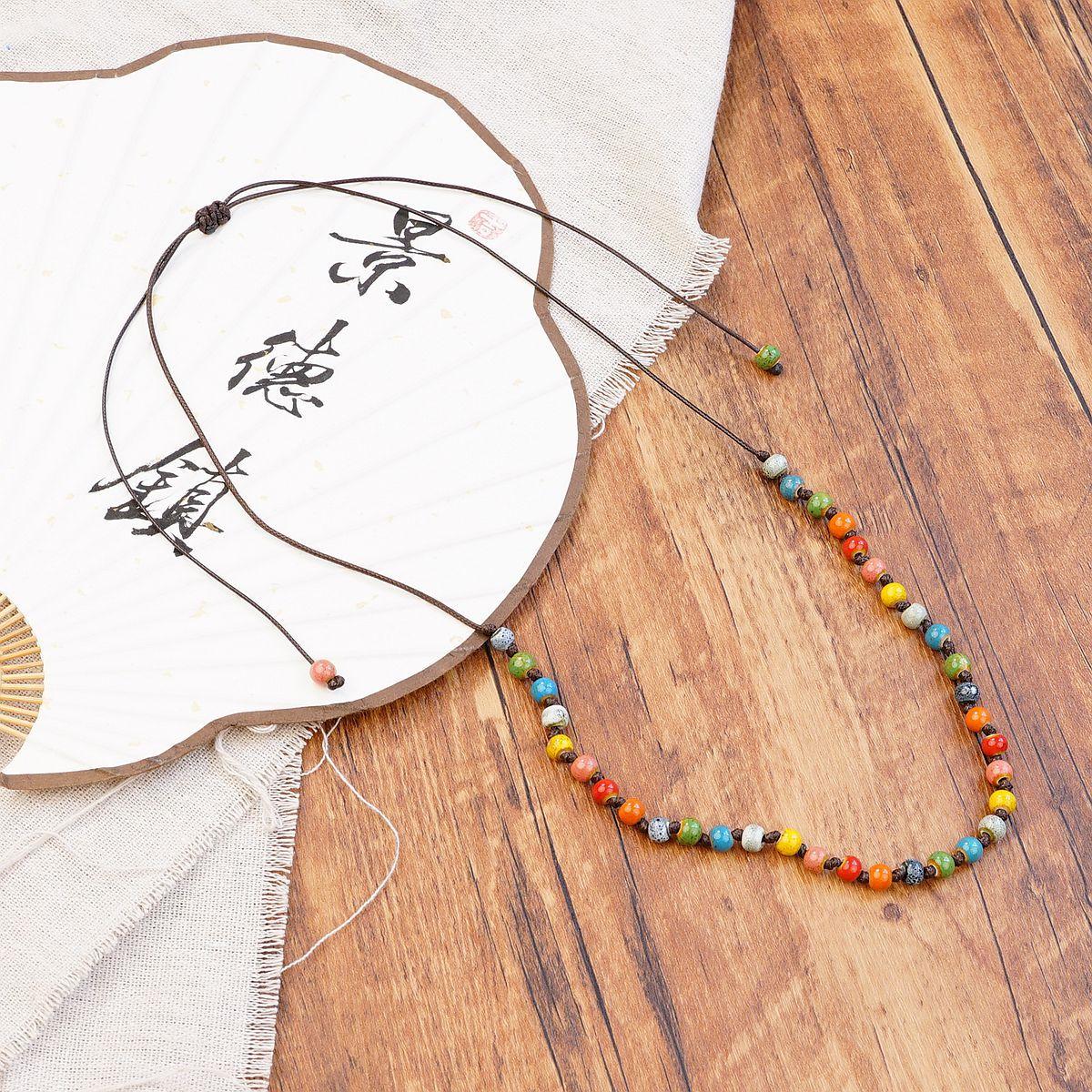 Ethnic style colored ceramic beaded necklace women s new Chinese style niche literary and artistic weaving long sweater chain exotic accessories
Ethnic style colored ceramic beaded necklace women s new Chinese style niche literary and artistic weaving long sweater chain exotic accessories