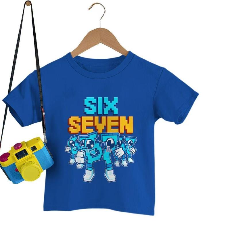 Summer Teen Cotton T-shirt Six Seven Letter Print Top Kids Clothes Fashion T-shirt Baby Boys Girls Cute Short Sleeve Kid Wear 110
Summer Teen Cotton T-shirt Six Seven Letter Print Top Kids Clothes Fashion T-shirt Baby Boys Girls Cute Short Sleeve Kid Wear 110