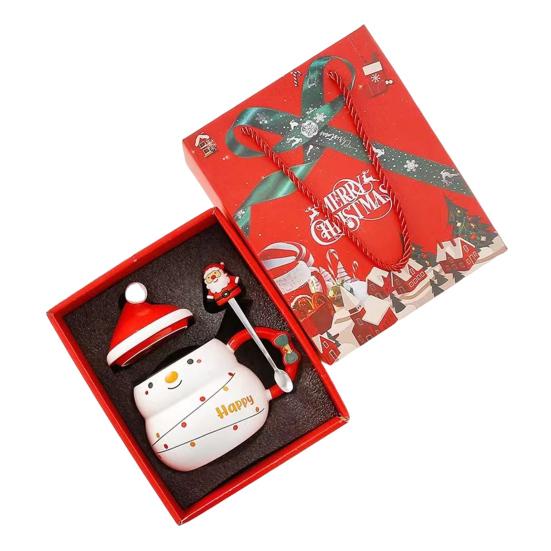 Рождественская керамическая кружка с крышкой и ложкой 480 мл большой вместимости для кофе и чая, тематика снеговика и Санты, посуда для напитков, подарок для любителей кофе C
Рождественская керамическая кружка с крышкой и ложкой 480 мл большой вместимости для кофе и чая, тематика снеговика и Санты, посуда для напитков, подарок для любителей кофе C