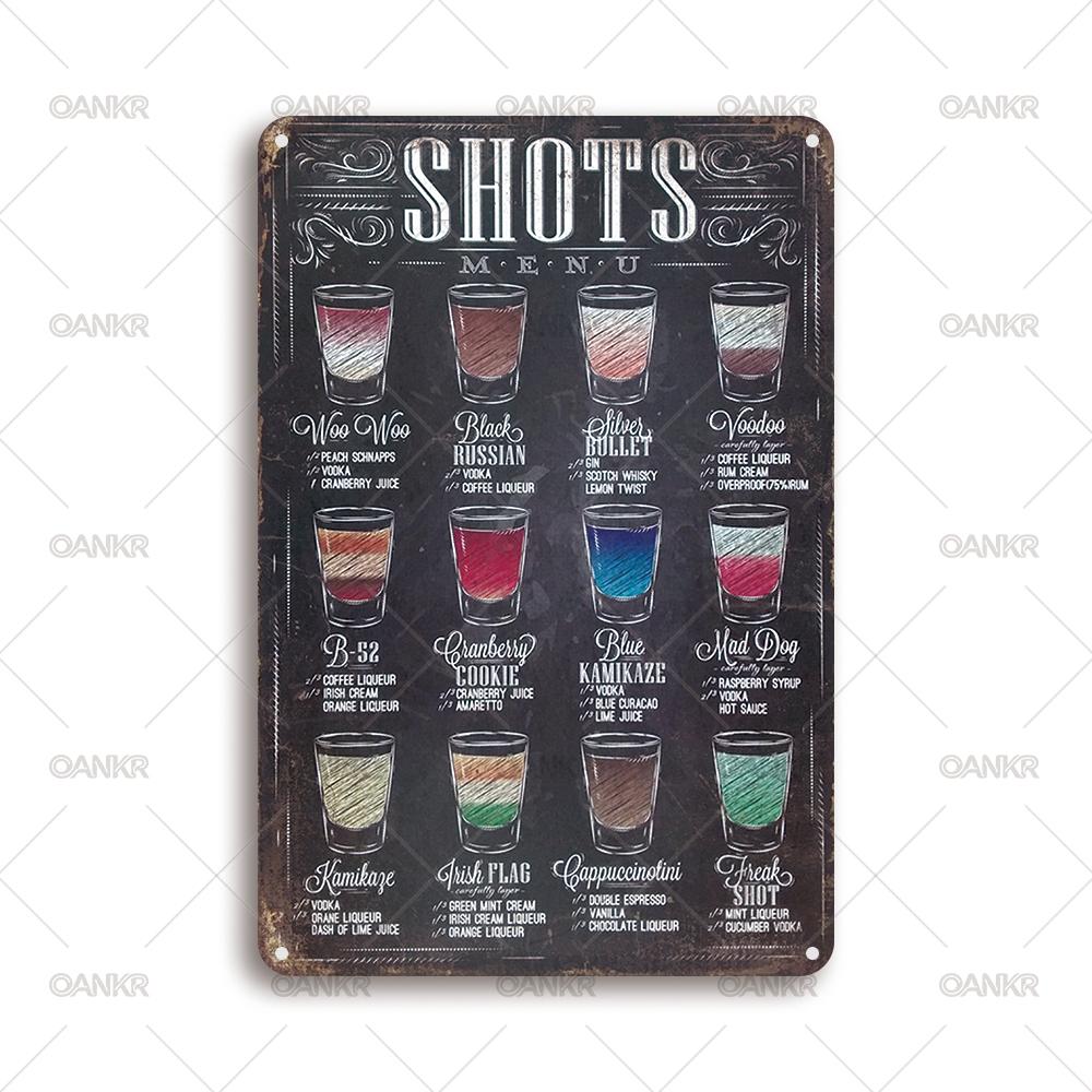 Vintage Art Beer Poster Metal Tin Sign Shots Menu Wall Art Posters Metal Signs for Man Cave Pub Bar Home Wall Decor Plaque 20x30cm(7.8x11.8inch)
Vintage Art Beer Poster Metal Tin Sign Shots Menu Wall Art Posters Metal Signs for Man Cave Pub Bar Home Wall Decor Plaque 20x30cm(7.8x11.8inch)