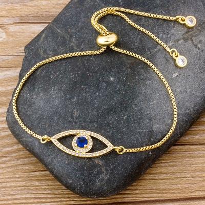 Nidin Classic Men Evil Eye Charm Bracelet for Women Shiny Princess Cut Cubic Zircon CZ Adjustable Bangles Copper Jewelry Gift золотой
Nidin Classic Men Evil Eye Charm Bracelet for Women Shiny Princess Cut Cubic Zircon CZ Adjustable Bangles Copper Jewelry Gift золотой