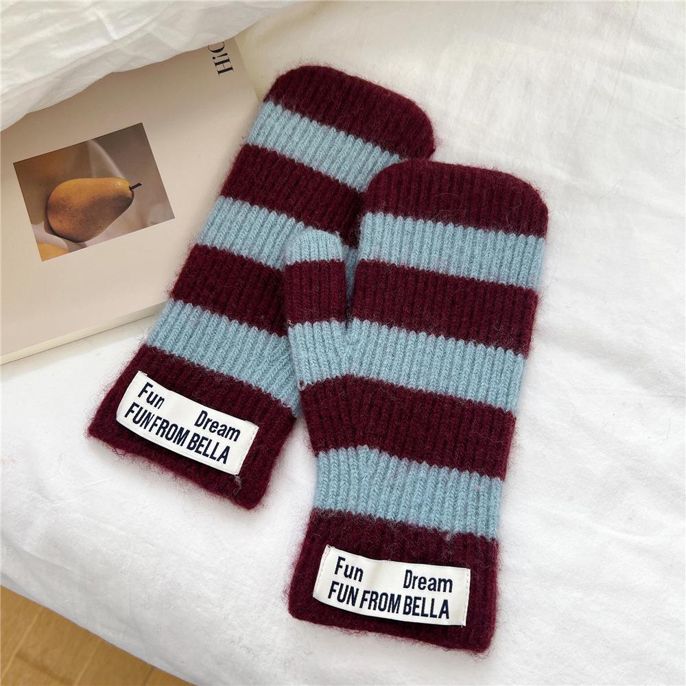 Зимние теплые полосатые шерстяные перчатки без пальцев для женщин, мужчин, студентов и пар One Size винный/красный
Зимние теплые полосатые шерстяные перчатки без пальцев для женщин, мужчин, студентов и пар One Size винный/красный