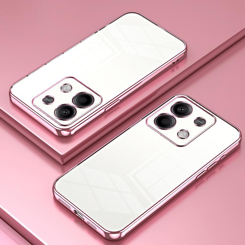 For Xiaomi Redmi Note 13 5G Cell Phone Case Electroplated Crystal Clear Cover with Precise Lens Cutout Pink
For Xiaomi Redmi Note 13 5G Cell Phone Case Electroplated Crystal Clear Cover with Precise Lens Cutout Pink