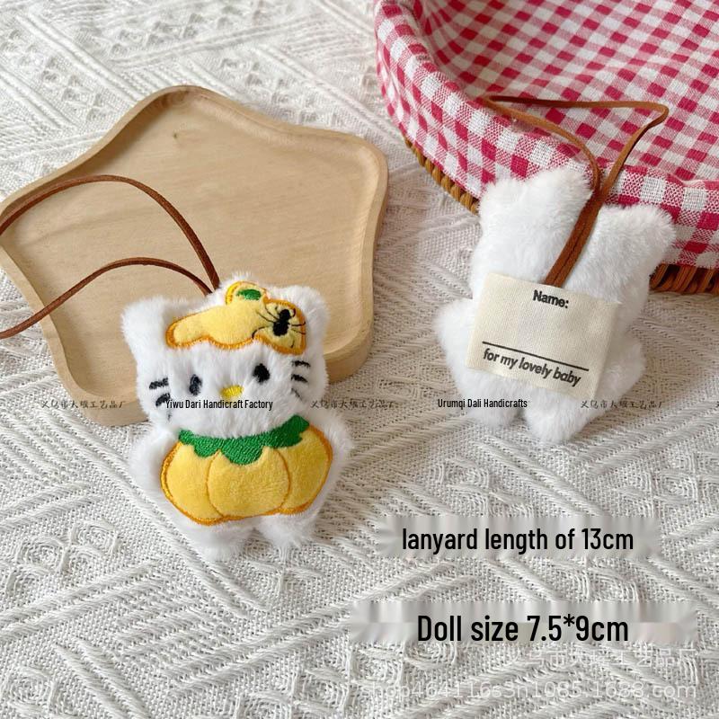 Cartoon KT Cat Pumpkin Wizard Pendant - Halloween Decorative Ornament and Gift Without Squeaker
Cartoon KT Cat Pumpkin Wizard Pendant - Halloween Decorative Ornament and Gift Without Squeaker